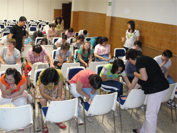 Vista panorámica de la Sala durante el bingo.